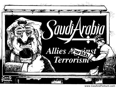 SAUDI ARABIA TERRORISM CARTOON