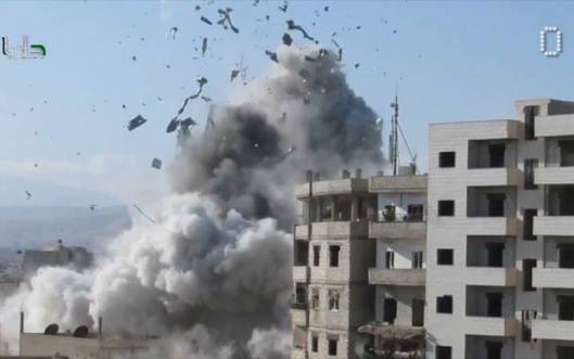 Syrian rebels shelled