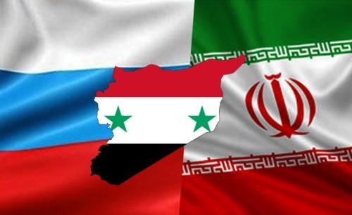 RUSSIA-SYRIA-IRAN-FLAGS