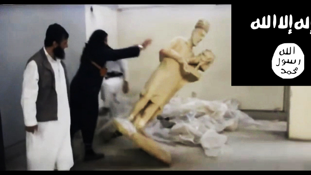 SIL militants destroy ancient artifacts of Mosul Museum
