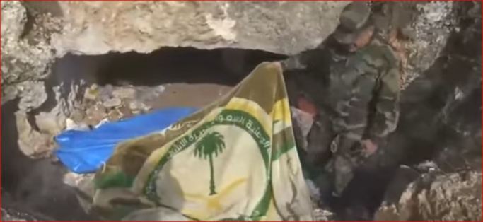 Saudi flag found in a base of terrorists on the outskirts of Aleppo