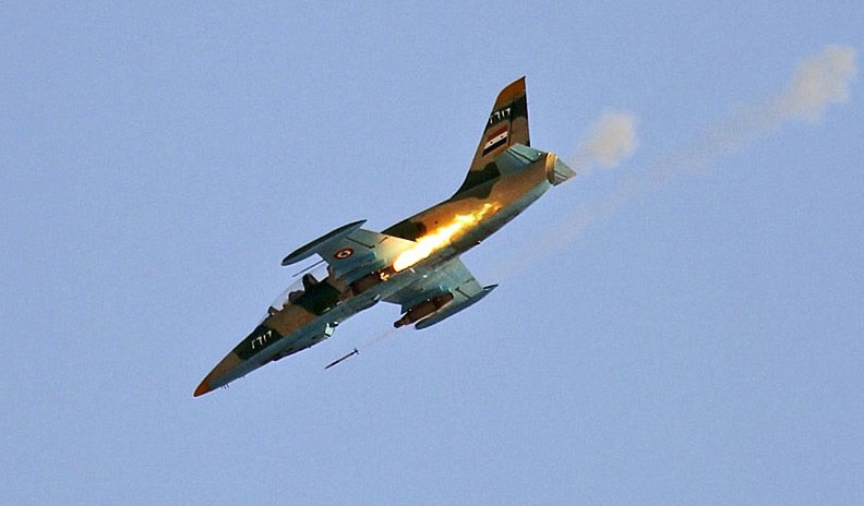 Syrian Air Force-firing-rocket-rh