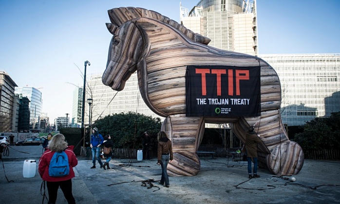 Protest against TTIP