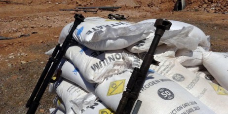 weapons-seized-ammonium-nitrate-terrorists-Aleppo-Hama-1